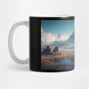 Natural landscape on another planet Mug